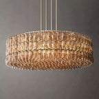 Merry Smoke Glass Round Chandelier 62''