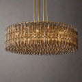 Merry Smoke Glass Round Chandelier 62''