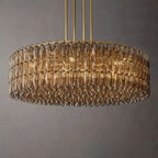 Merry Smoke Glass Round Chandelier 62''