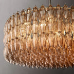 Merry Smoke Glass Round Chandelier 47''