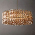 Merry Smoke Glass Round Chandelier 47''