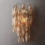 Merry Smoke Glass Short Wall Sconce