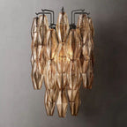 Merry Smoke Glass Short Wall Sconce
