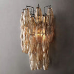 Merry Smoke Glass Short Wall Sconce