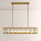 Kiko Crystal Rectangular Chandelier 54"