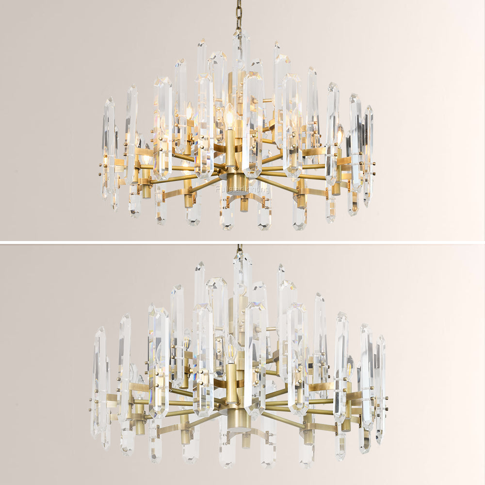 Brous Prism Round Chandelier 36"