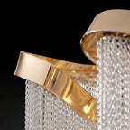 Modern Aluminum Chain Tassel Flushmount