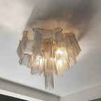 Modern Aluminum Chain Tassel Flushmount
