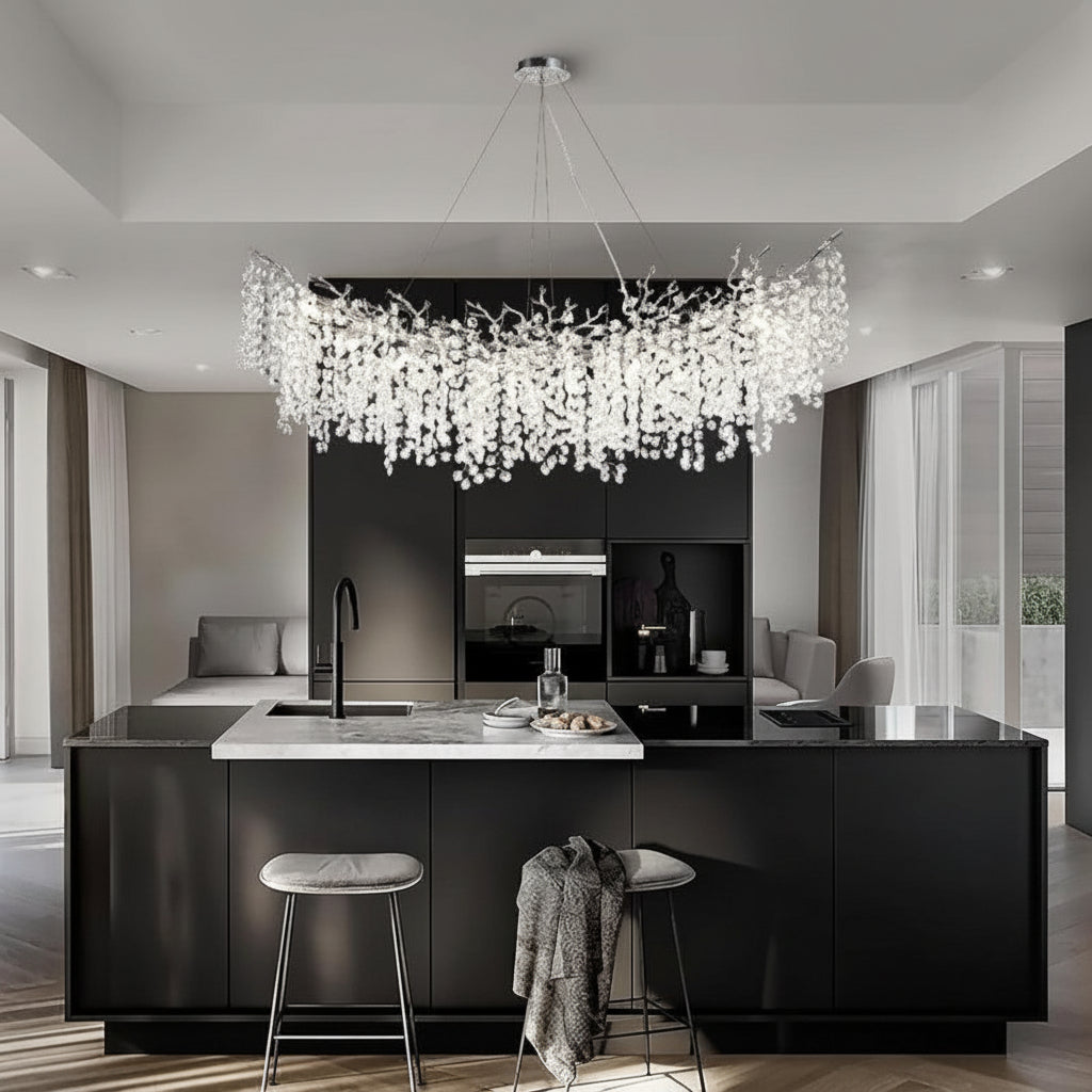 Modern Tree Branch Crystal Chandelier 55"L 30"D 40"D - kimoylights
