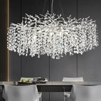 Modern Tree Branch Crystal Chandelier 55"L 30"D 40"D - kimoylights