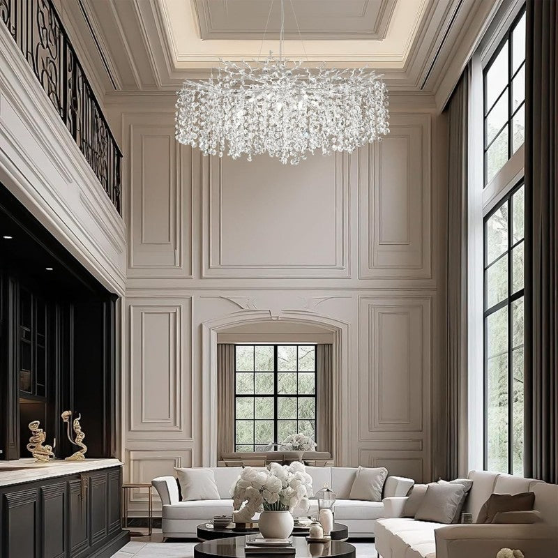 Modern Tree Branch Crystal Chandelier 55"L 30"D 40"D - kimoylights
