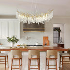 Modern Tree Branch Crystal Chandelier 55"L 30"D 40"D - kimoylights