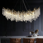 Modern Tree Branch Crystal Chandelier 55"L 30"D 40"D - kimoylights