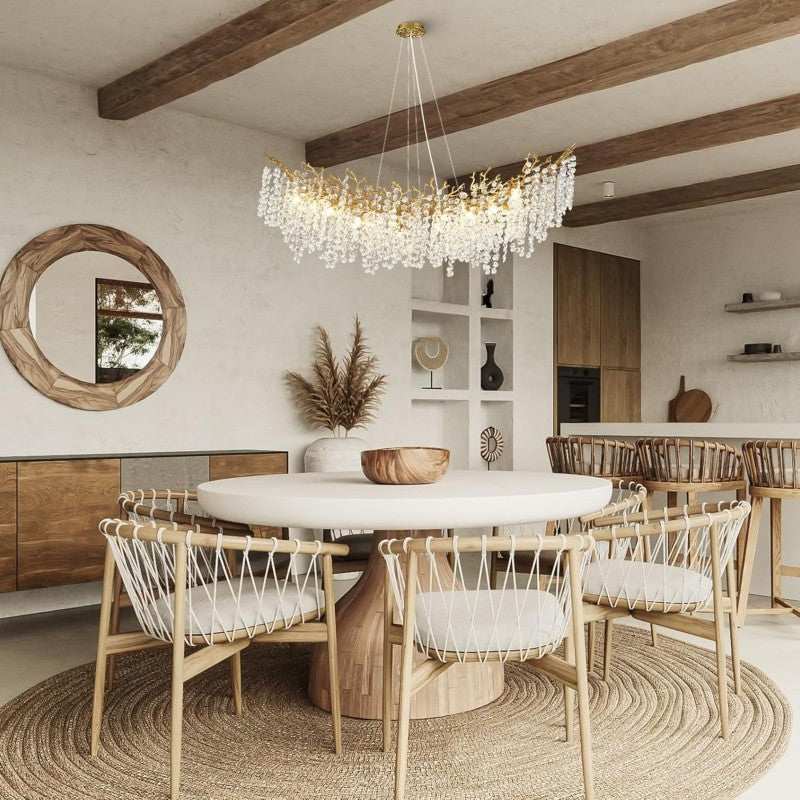 Modern Tree Branch Crystal Chandelier 55"L 30"D 40"D - kimoylights