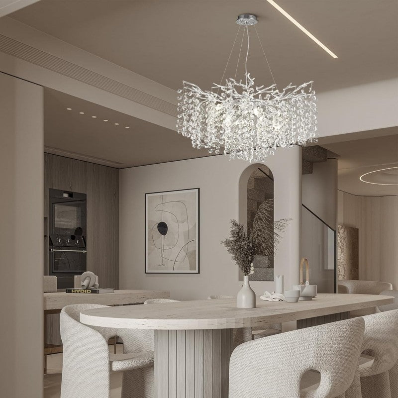 Modern Tree Branch Crystal Chandelier 55"L 30"D 40"D - kimoylights