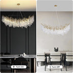 Modern Tree Branch Crystal Chandelier 55"L 30"D 40"D - kimoylights
