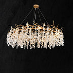 Monroe Round Circle Fortune Tree  Round Branch Chandelier - Kimoylights