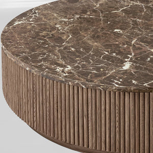 MulRegal Emperador Plinth Round Coffee Table