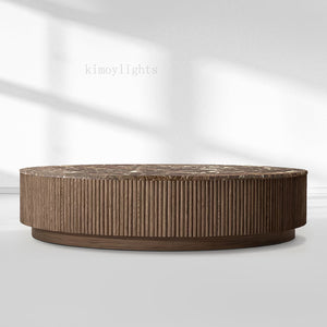 MulRegal Emperador Plinth Round Coffee Table