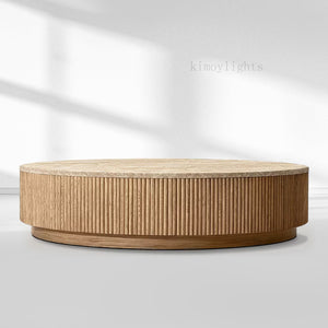MulRegal Emperador Plinth Round Coffee Table
