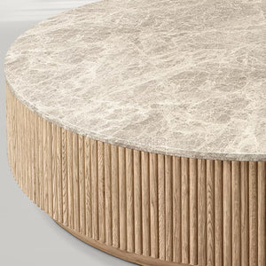 MulRegal Emperador Plinth Round Coffee Table