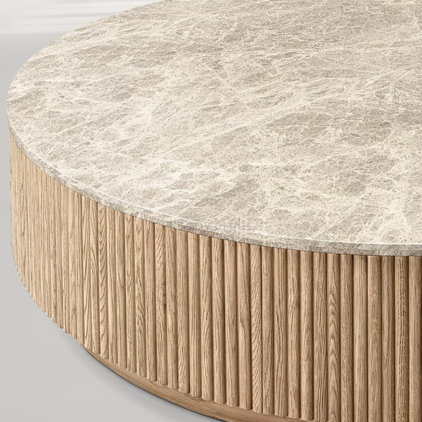 MulRegal Emperador Plinth Round Coffee Table