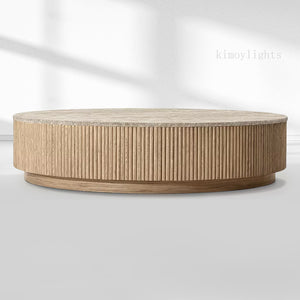 MulRegal Emperador Plinth Round Coffee Table