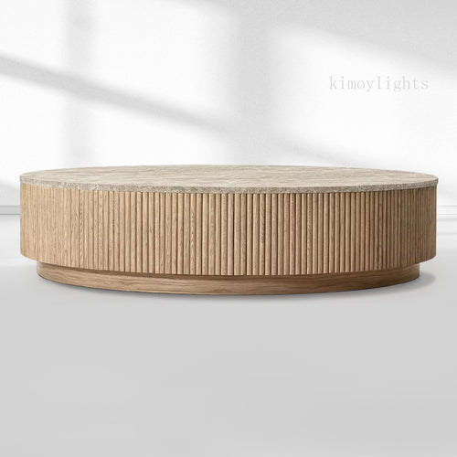 MulRegal Emperador Plinth Round Coffee Table