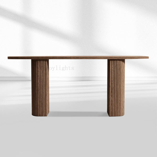 MulRegal Plank Wood Console Table