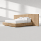 Mulholland Wide Extended Fabric Panel Bed