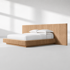 Mulholland Wide Extended Fabric Panel Bed