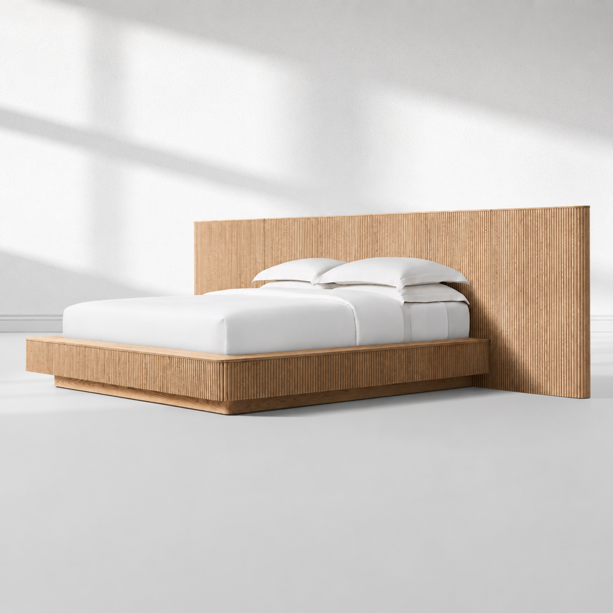 Mulholland Wide Extended Fabric Panel Bed