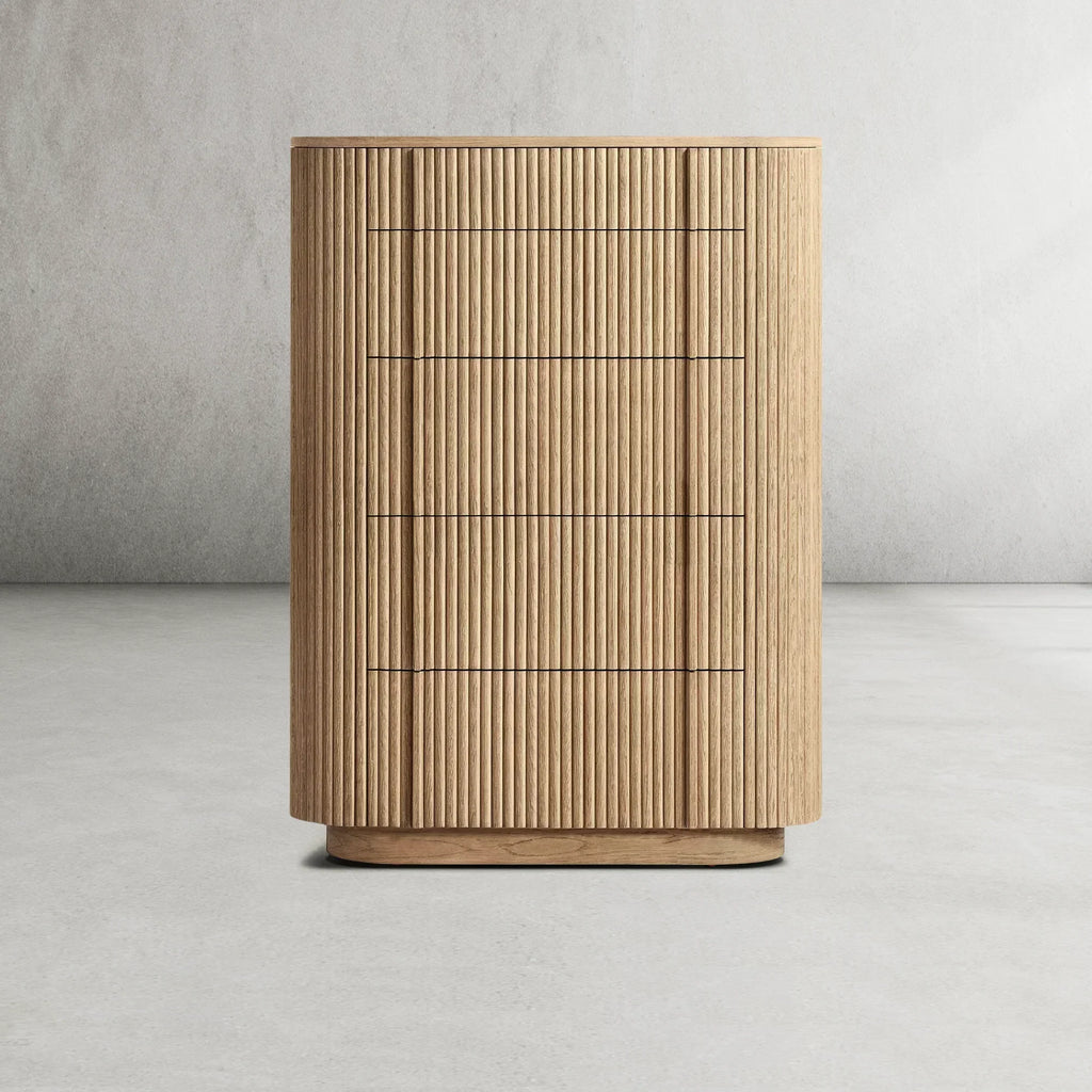 Mulholland Modern Cabinet 5-Drawer Narrow Dresser