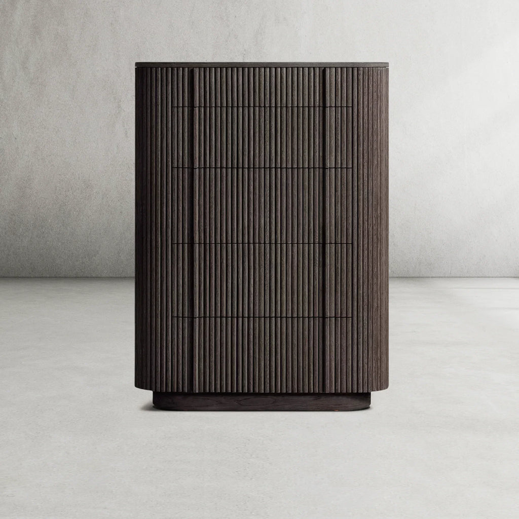 Mulholland Modern Cabinet 5-Drawer Narrow Dresser