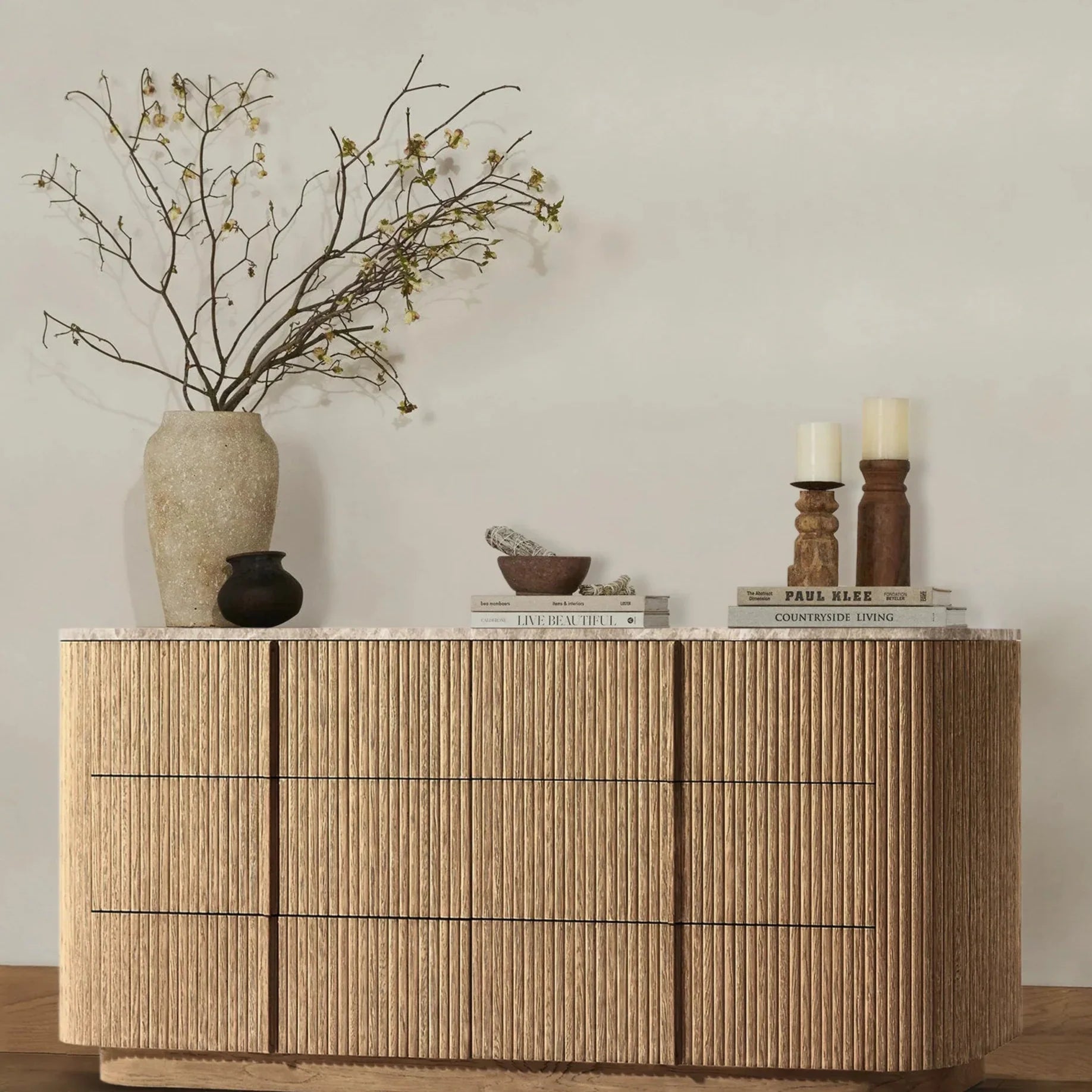 rh modern dresser Mulholland Modern Sideboard 9-Drawer Dresser,RH,Modern Dresser, Greige Oak