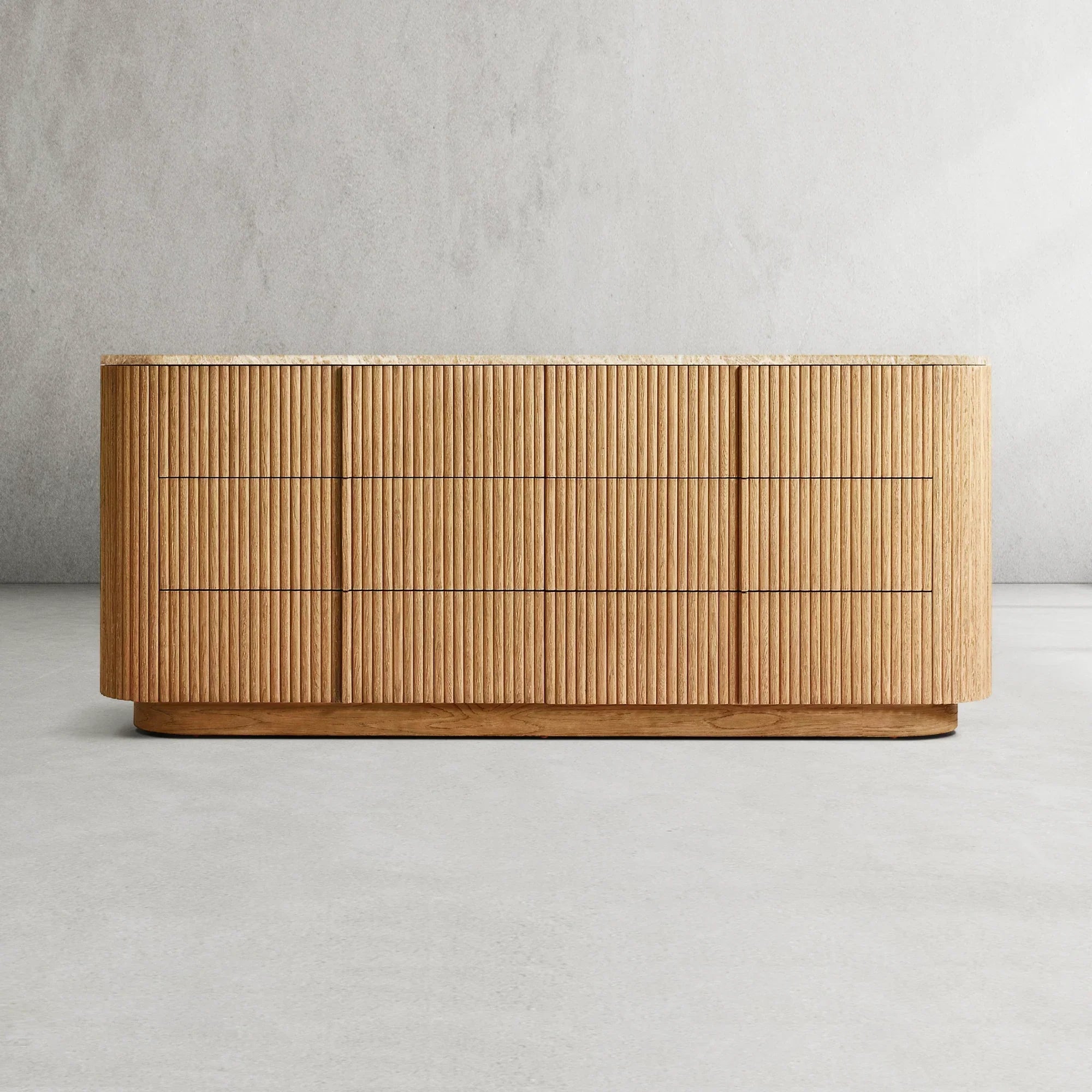 Mulholland Modern Stone 6-Drawer Dresser