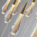 Allure Multi-LED Glass Staircase Chandelier