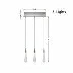 Allure Multi-LED Glass Staircase Chandelier