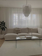 Murano Chandelier 41 Drops Transparent