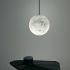 Nami Alabaster Sphere Staircase Chandelier - kimoylights