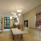 Nami Alabaster Sphere Staircase Chandelier - kimoylights