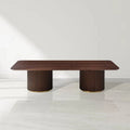 Nantie Coffee Table - Double Pedestal