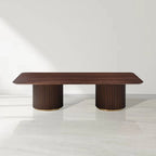 Nantie Coffee Table - Double Pedestal