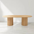 Nantine Dining Table 240 - Pill Shaped - Ash Oak