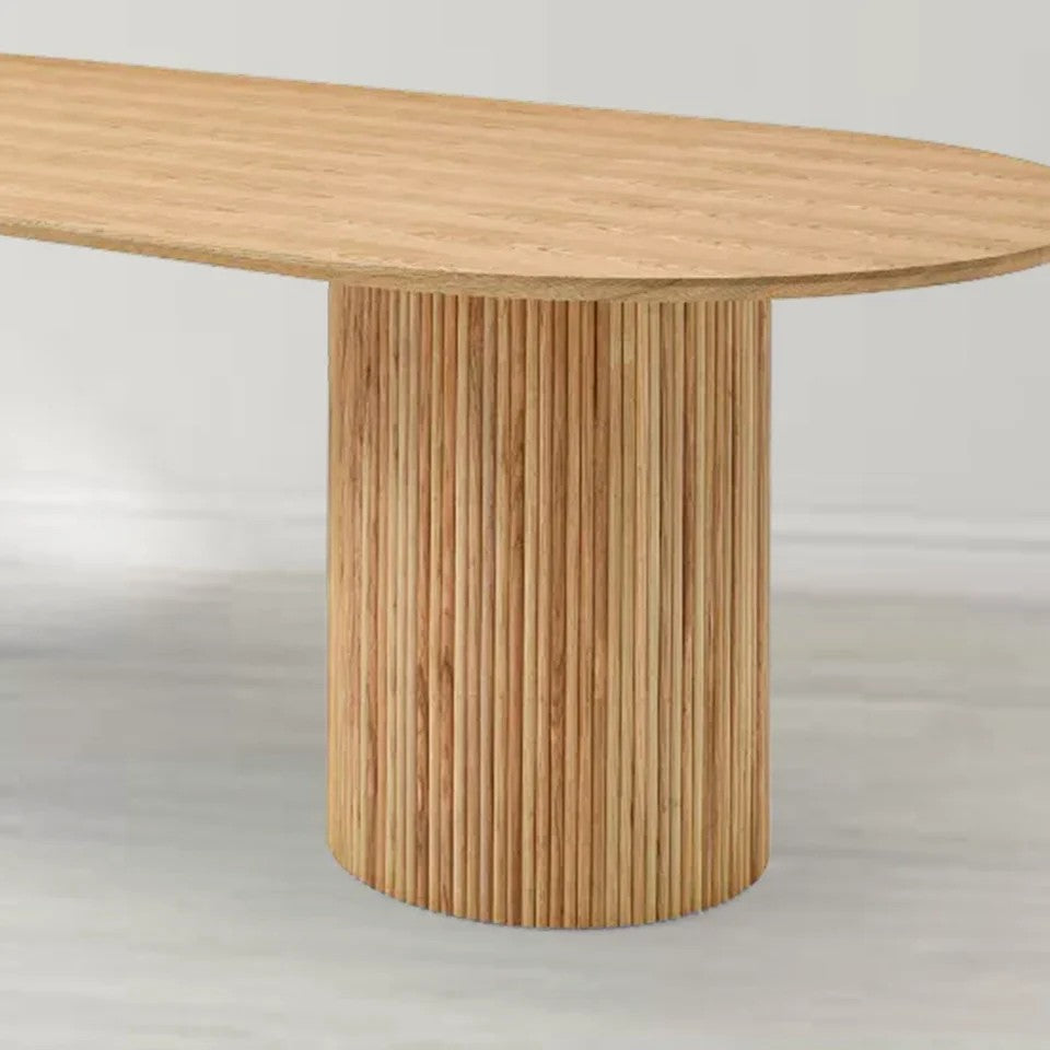 Nantine Dining Table 320 - Pill Shaped - Ash Oak