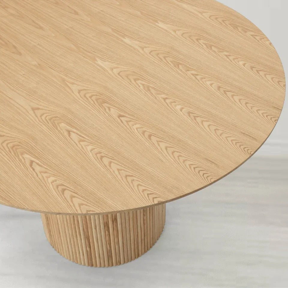 Nantine Dining Table 320 - Pill Shaped - Ash Oak