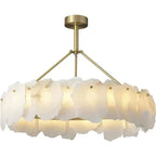 Nasile Alabaster Round Chandelier - kimoylights