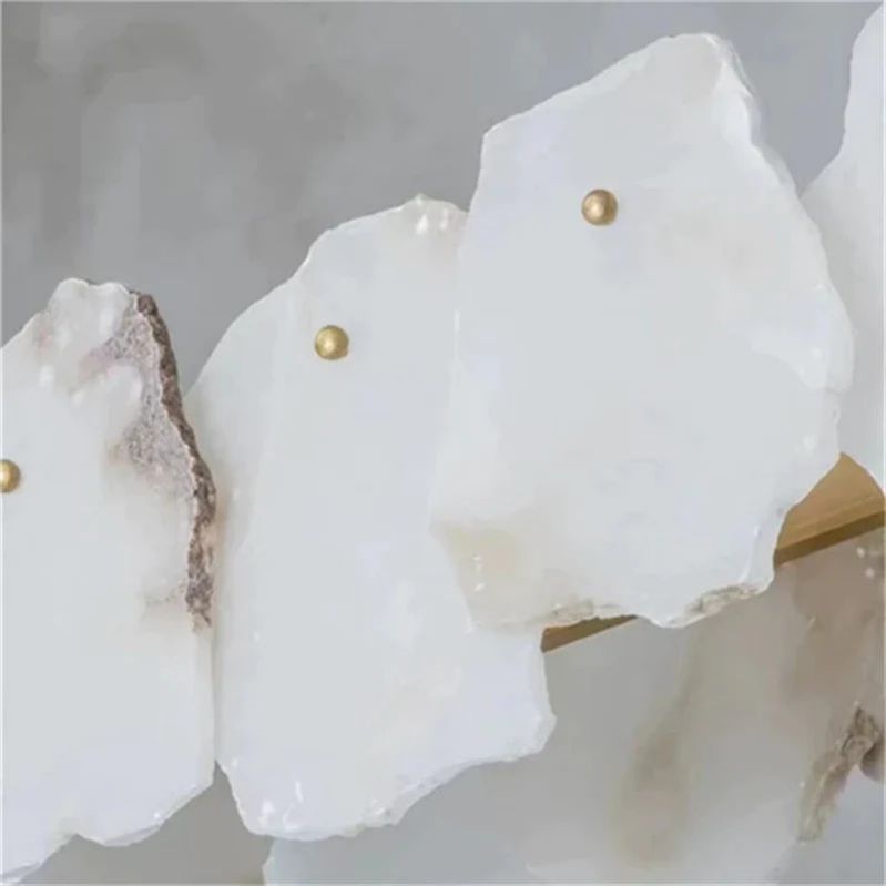 Nasile Alabaster Round Chandelier - kimoylights