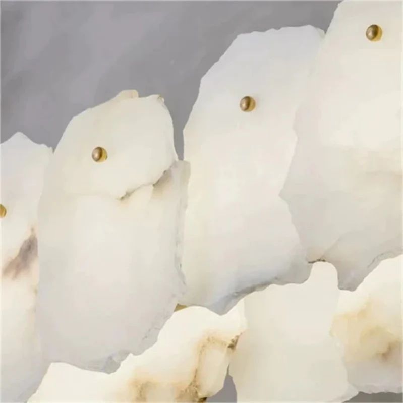 Nasile Linear Alabaster Chandelier (Rod) - kimoylights