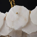 Nasile Linear Alabaster Chandelier (Chain) -kimoylights